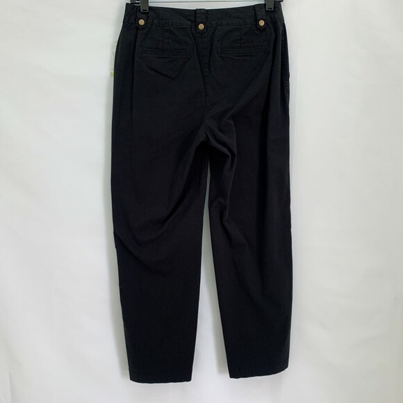 Charter Club Pants Size 4 Black Cotton Spandex Cropped Length Katherine Fit NWT - Picture 4 of 7